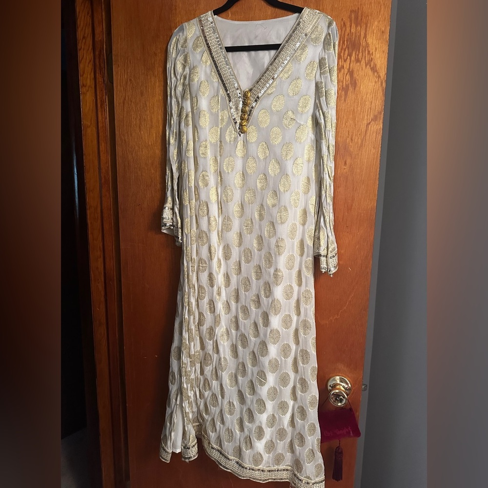 ✨Vintage 60s/70s Kaftan Metallic Gold  ✨